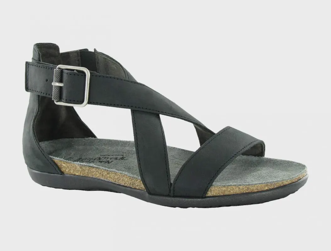 Naot Women's Rianna Oily Coal Sandal sold by Orleans Shoe Co.
