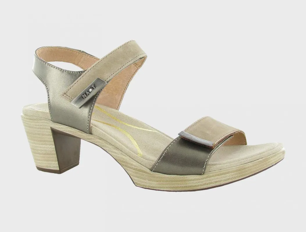 Naot Intact Dress Sandal Khaki Beige sold by Orleans Shoe Co.