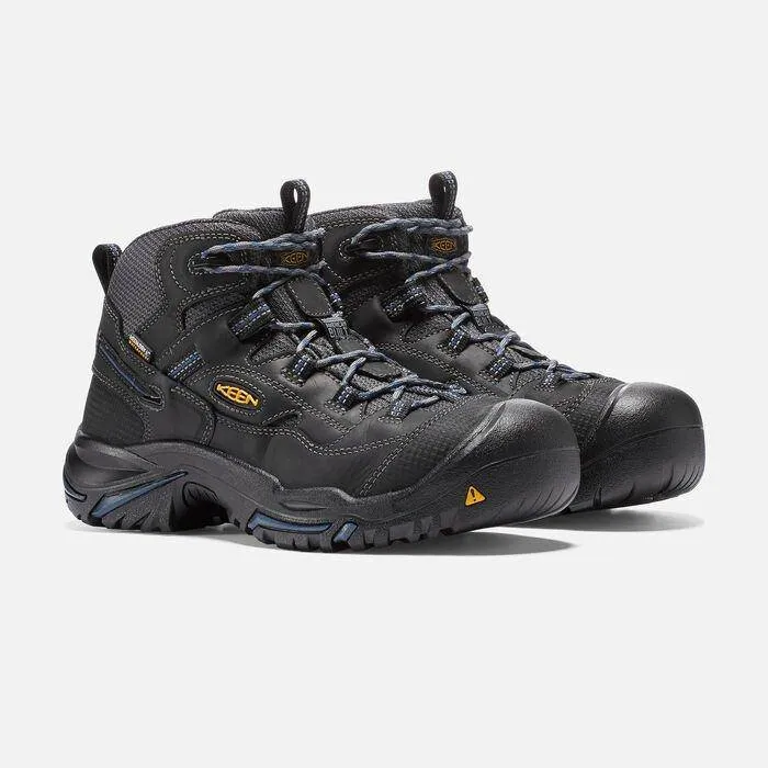 Keen Men's Braddock Mid Waterproof Soft Toe Raven Estate Blue Work Boot sold by Orleans Shoe Co. product image thumbnail 4