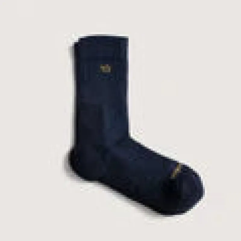 Wide Open Men's Solid Cushioned Micro Crew Socks Denim sold by Orleans Shoe Co.