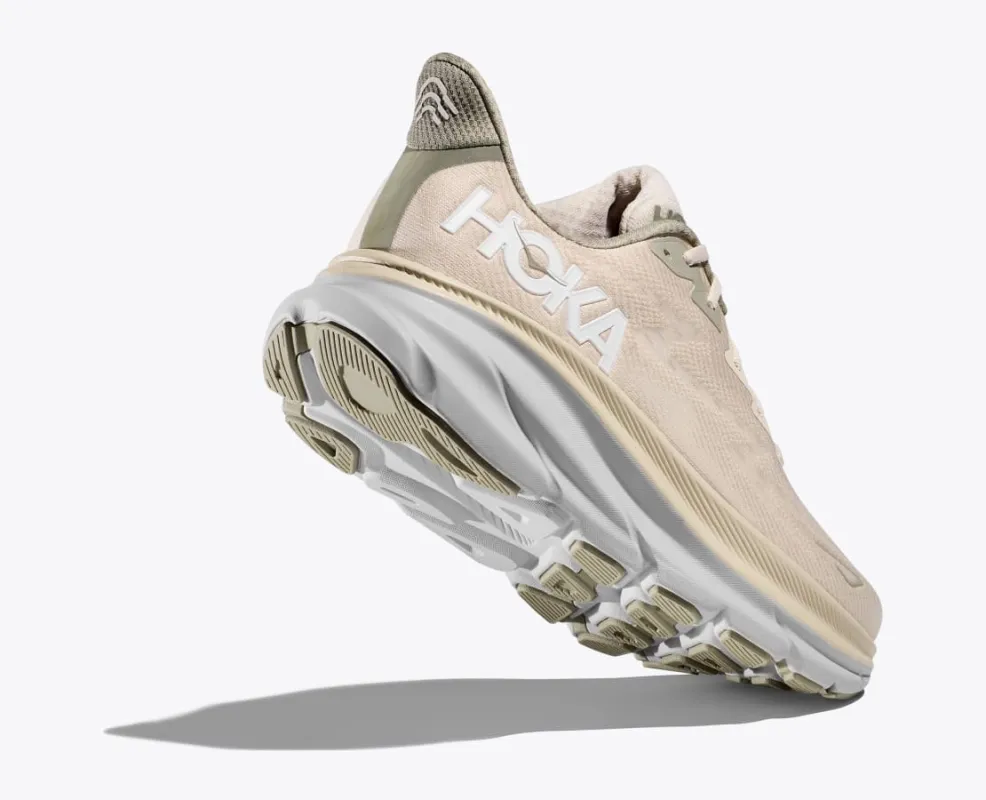 Hoka Men’s Clifton 9 Oak Milk Barley sold by Orleans Shoe Co.