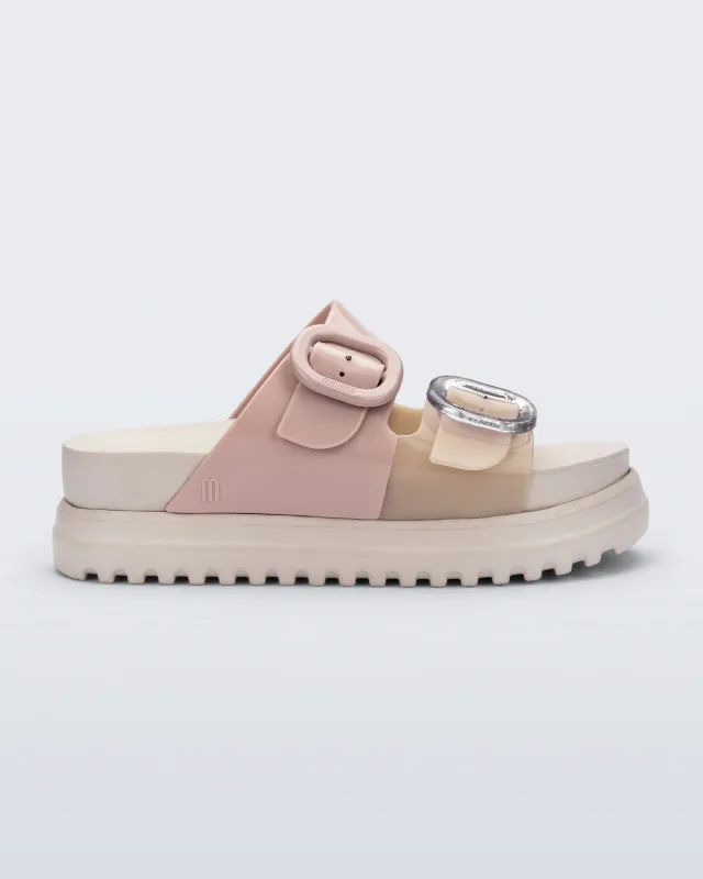Melissa Women's Cozy Platform Beige Pink sold by Orleans Shoe Co.