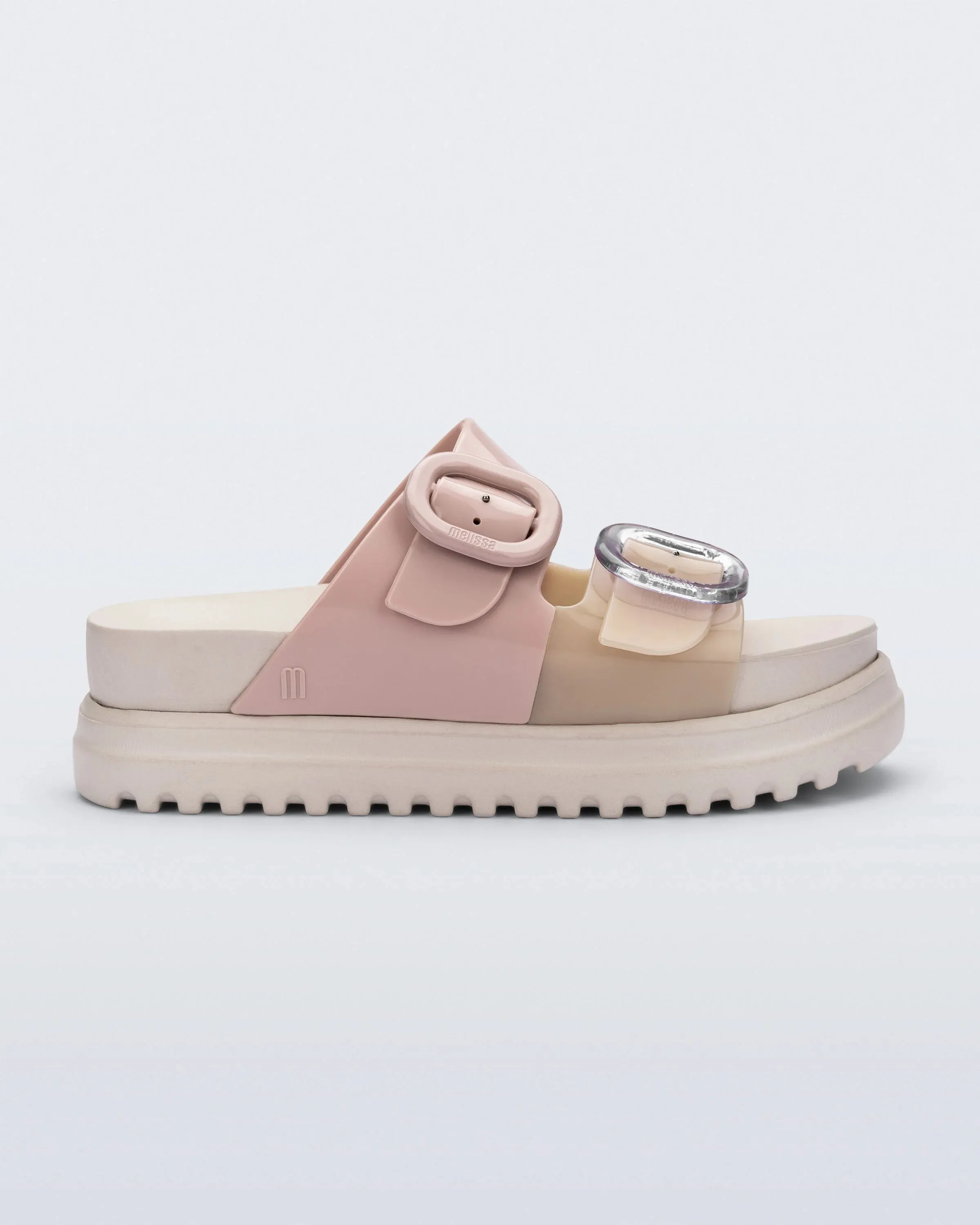 Melissa Women's Cozy Platform Beige Pink sold by Orleans Shoe Co.