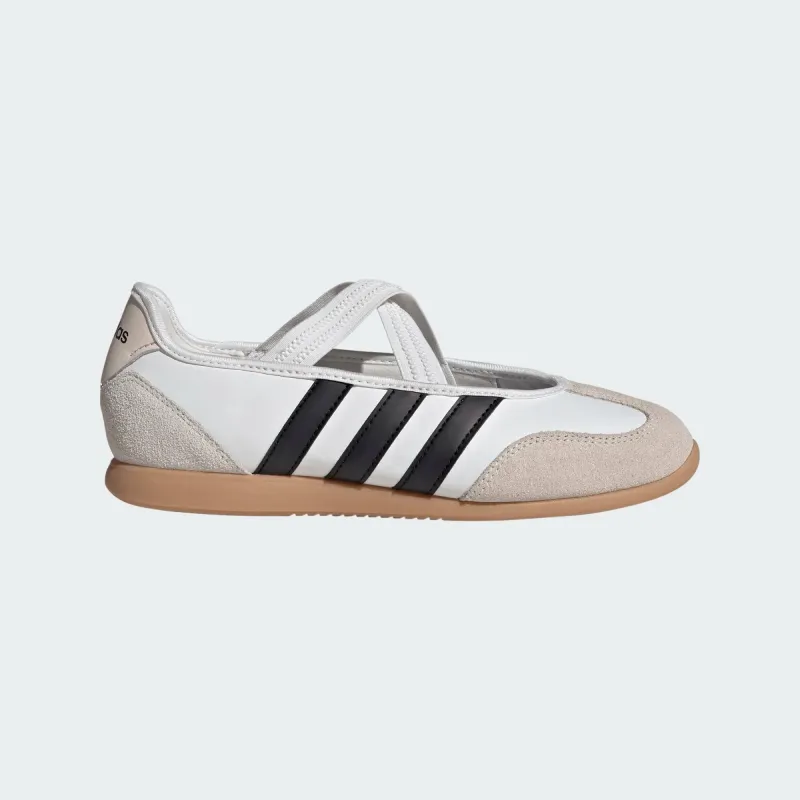 Adidas Women's Barreda Mary Jane Core White Core Black Gum 3 JQ2127 sold by Orleans Shoe Co.