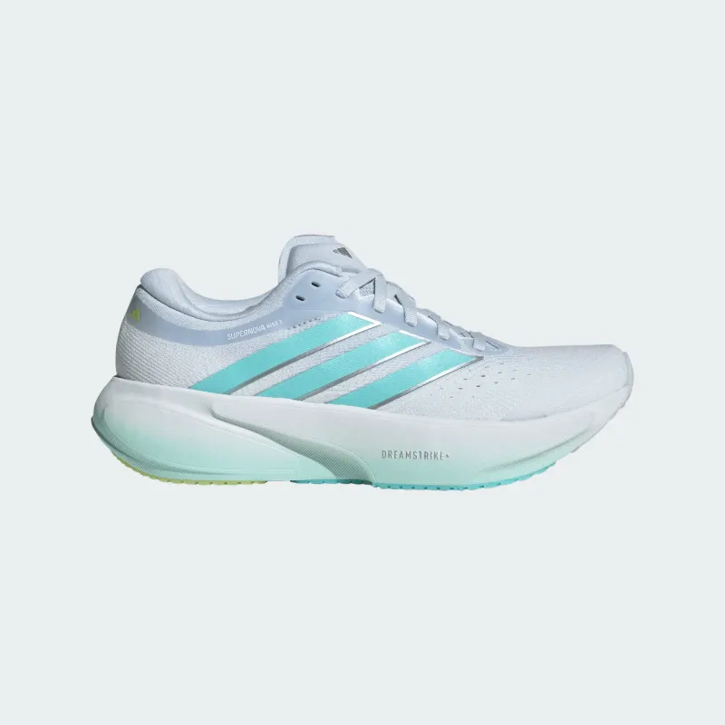 Adidas Women's Supernova Rise 3 Blue Aqua Lime JR7376 sold by Orleans Shoe Co.
