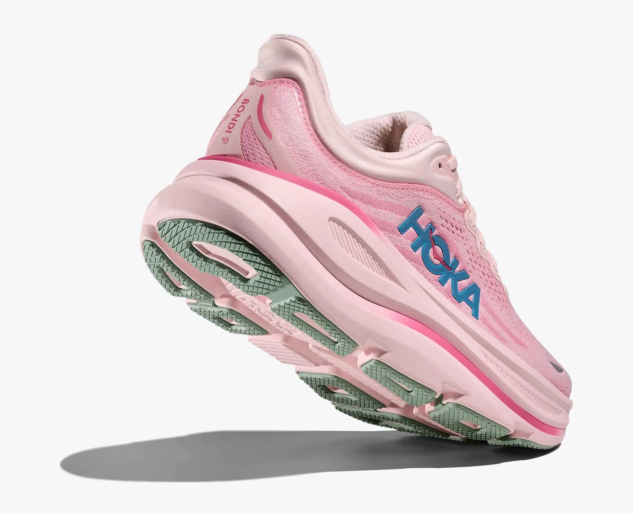 Hoka Women's Bondi 9 Rose Tea Petal sold by Orleans Shoe Co.