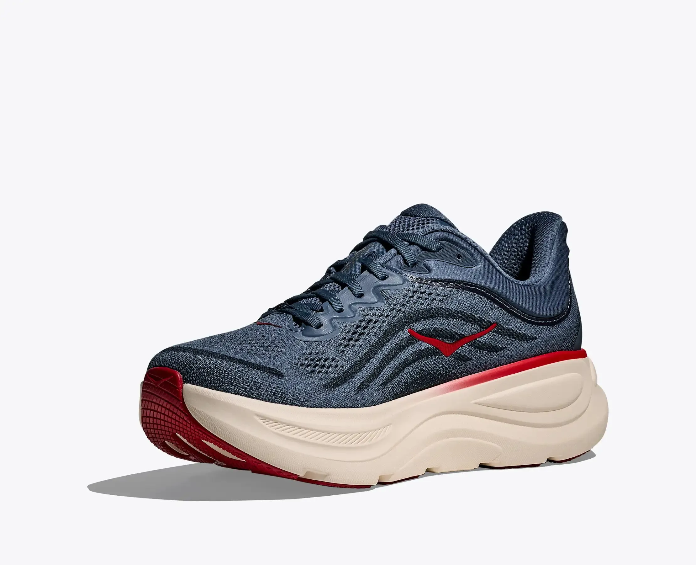 Hoka Men's Bondi 9 Thunder Cloud Vermillion sold by Orleans Shoe Co. product image thumbnail 3