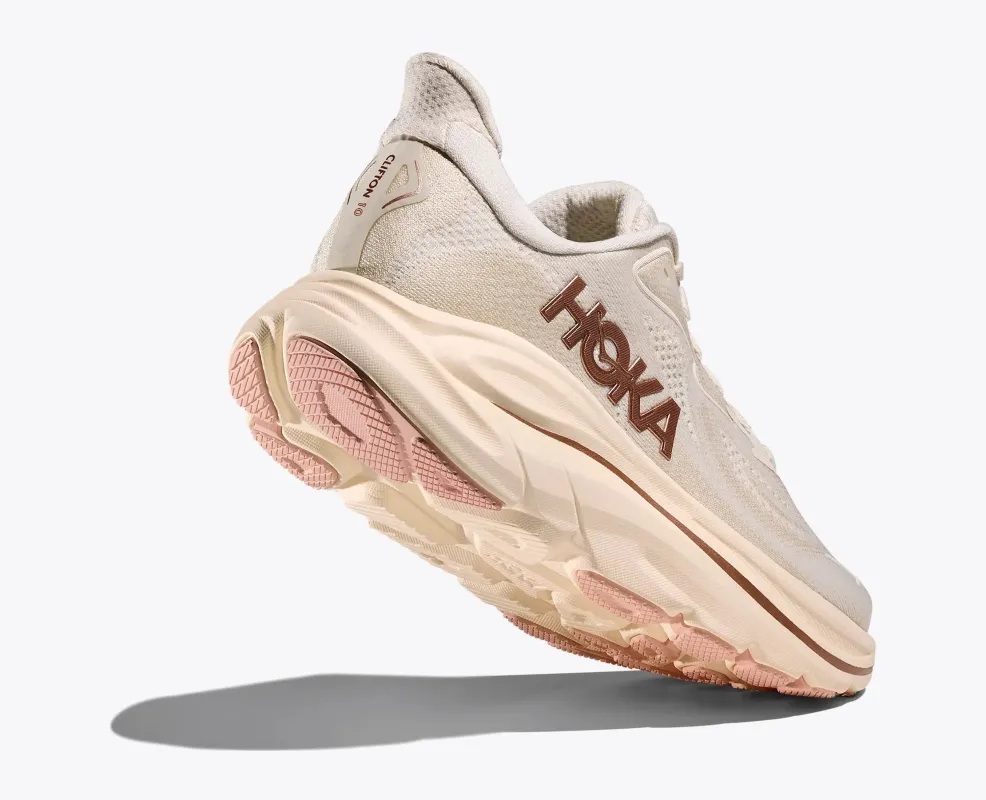 Hoka Women's Clifton 10 Alabaster Rose Gold sold by Orleans Shoe Co.
