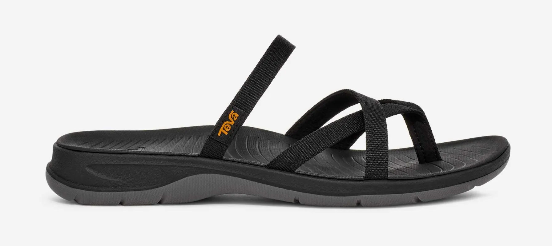 Teva Women's TirraTraveler Flip Black sold by Orleans Shoe Co.