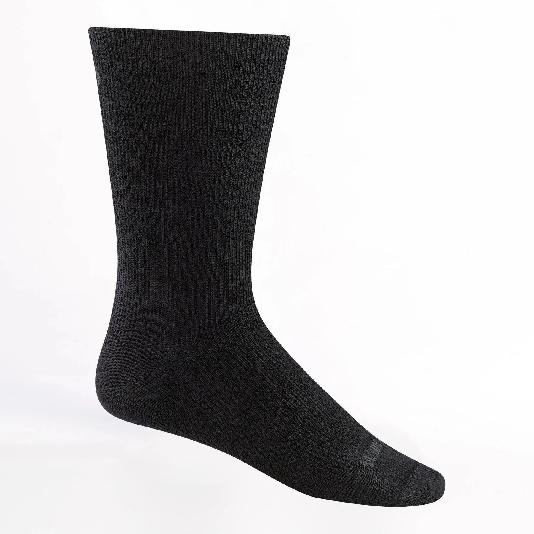 Wide Open Men's Solid Lightweight Crew Socks Black 9012 sold by Orleans Shoe Co.