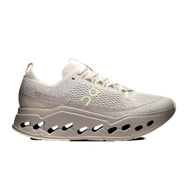 On Women's Cloudsurfer Max Pelican Limelight sold by Orleans Shoe Co.