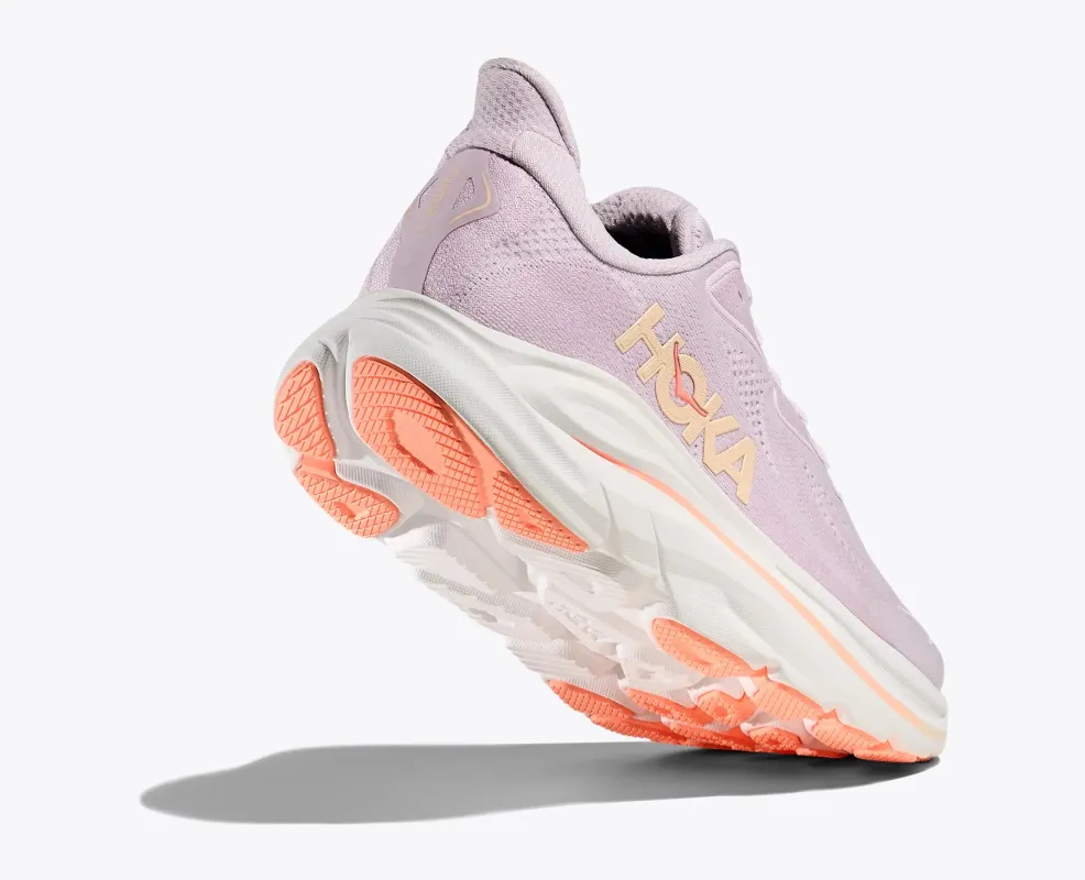 Hoka Women's Clifton 10 Lilac Cream Tangerine Glow made by Hoka
