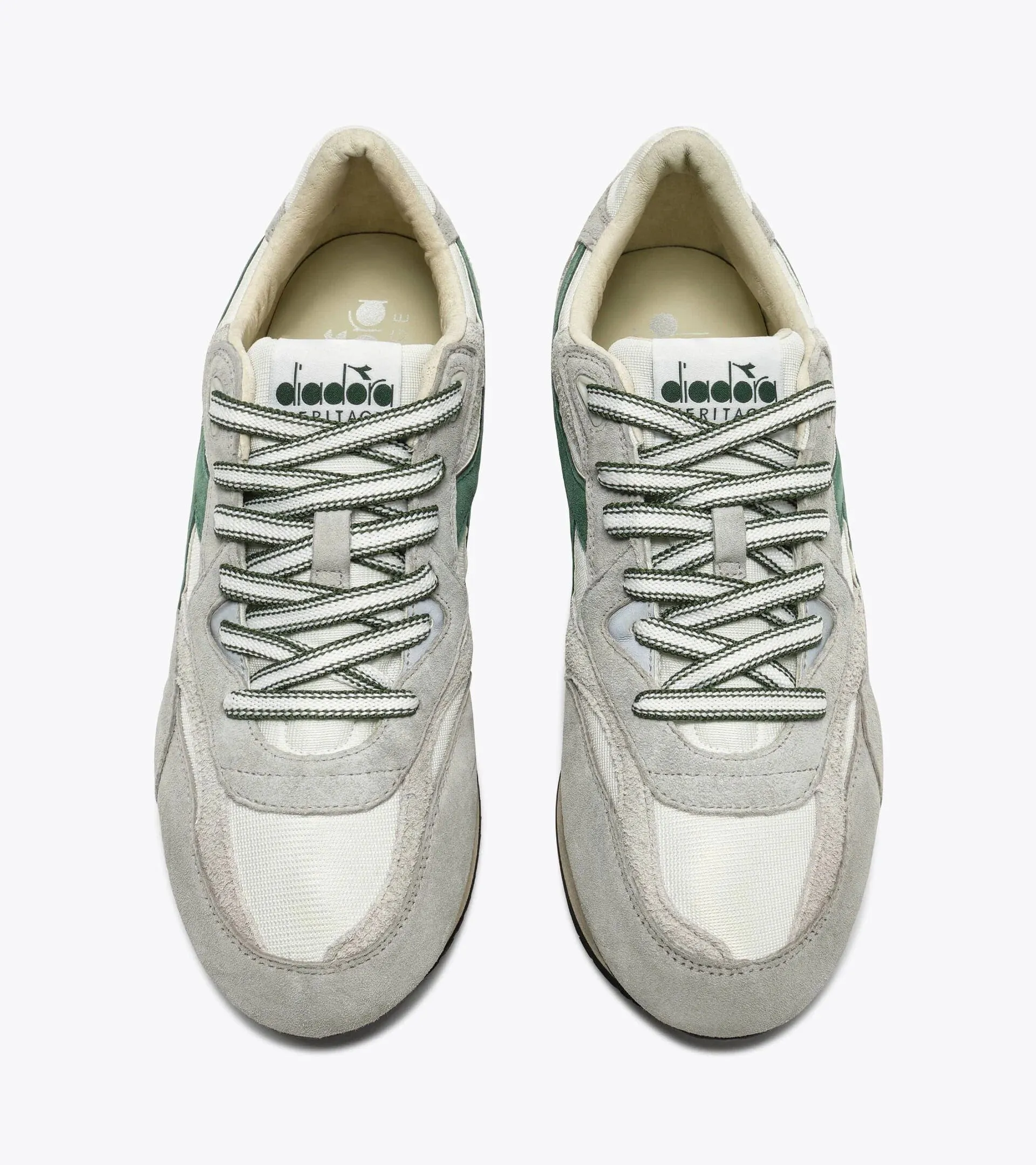 Diadora Heritage Men's Equipe Revenge Used White Gray Limestone sold by Orleans Shoe Co. product image thumbnail 4