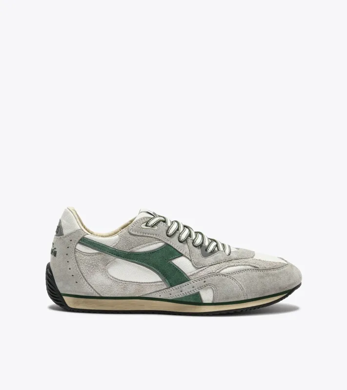 Diadora Heritage Men's Equipe Revenge Used White Gray Limestone sold by Orleans Shoe Co.