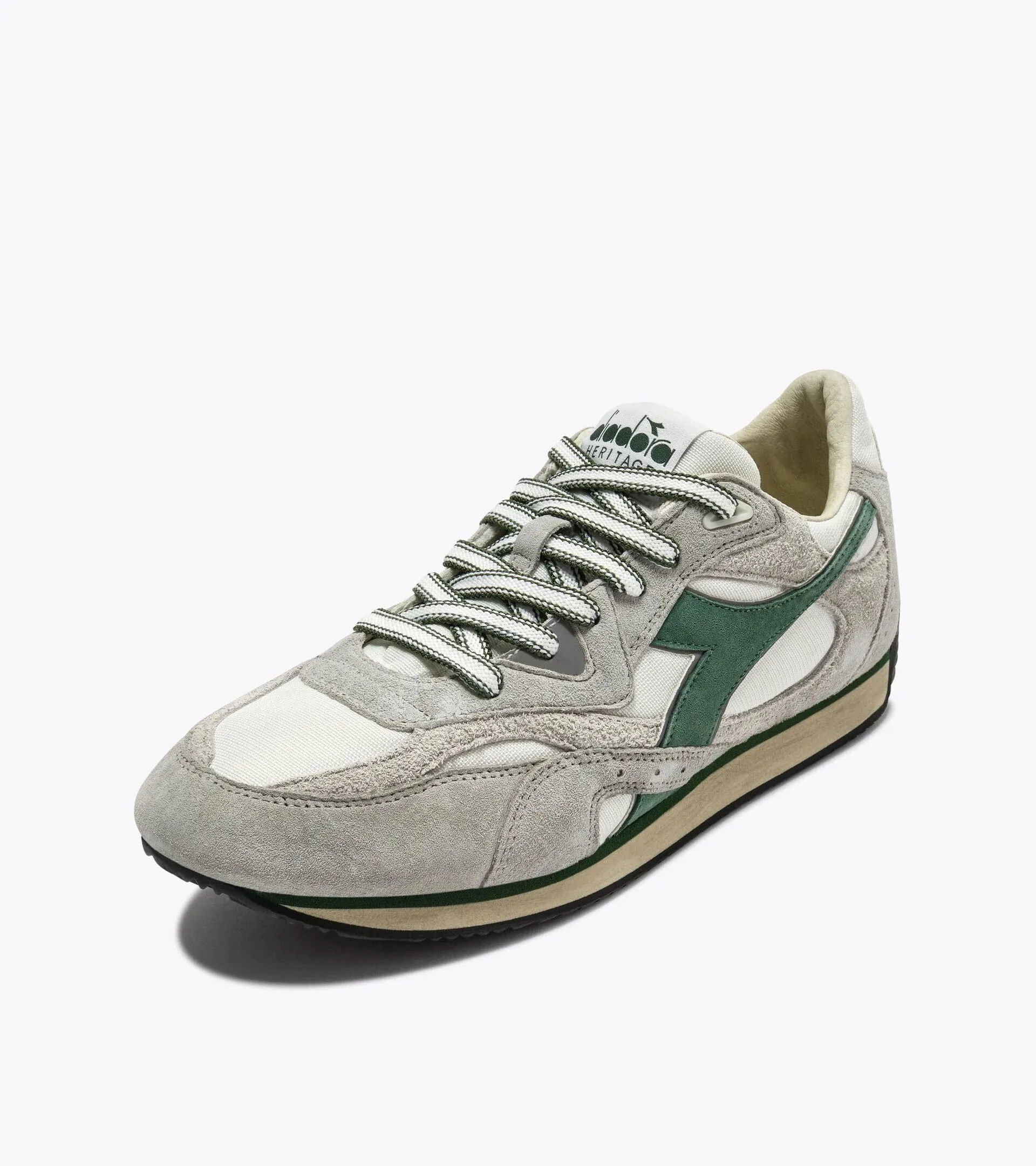 Diadora Heritage Men's Equipe Revenge Used White Gray Limestone sold by Orleans Shoe Co. product image thumbnail 2