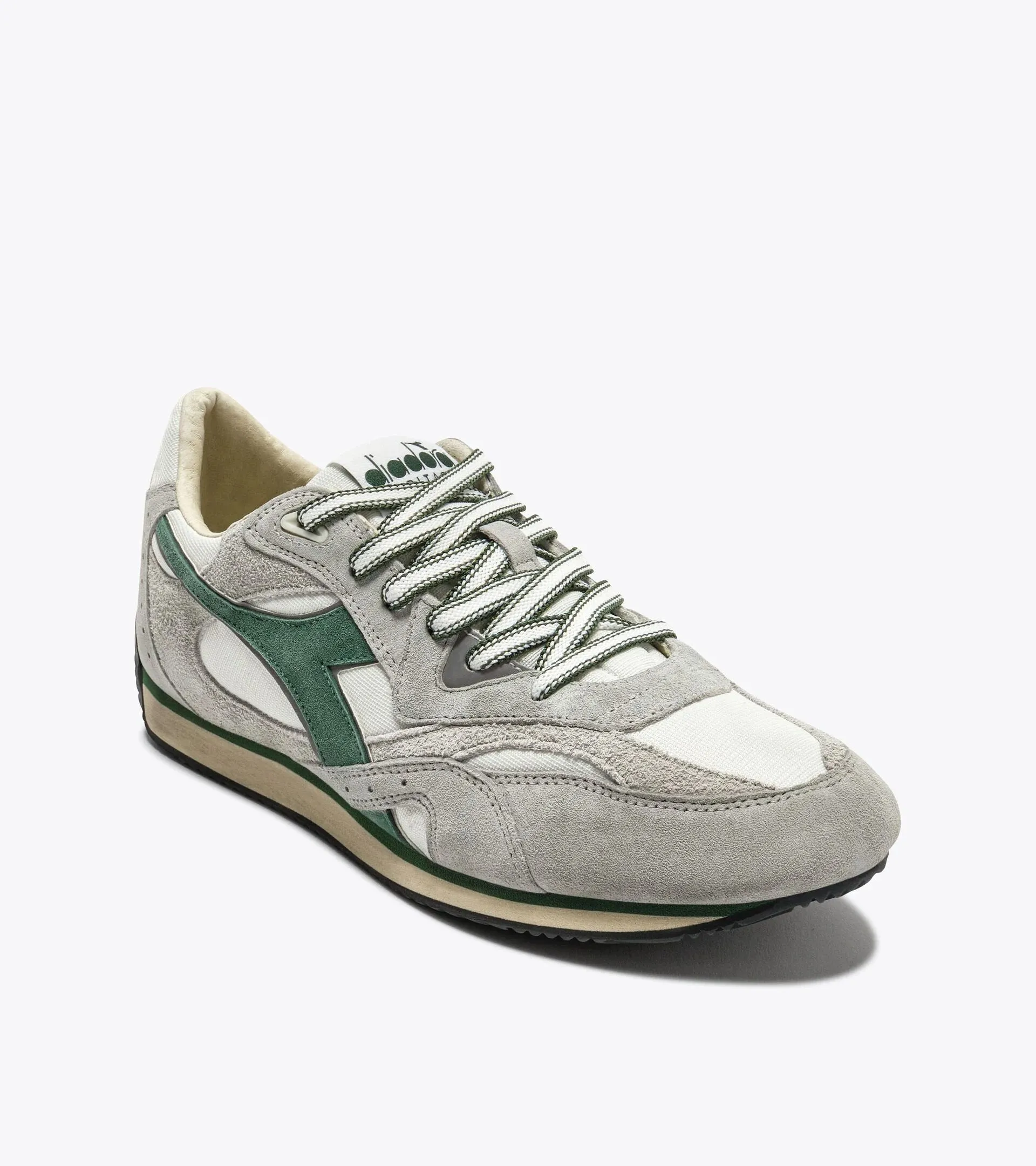 Diadora Heritage Men's Equipe Revenge Used White Gray Limestone sold by Orleans Shoe Co. product image thumbnail 3