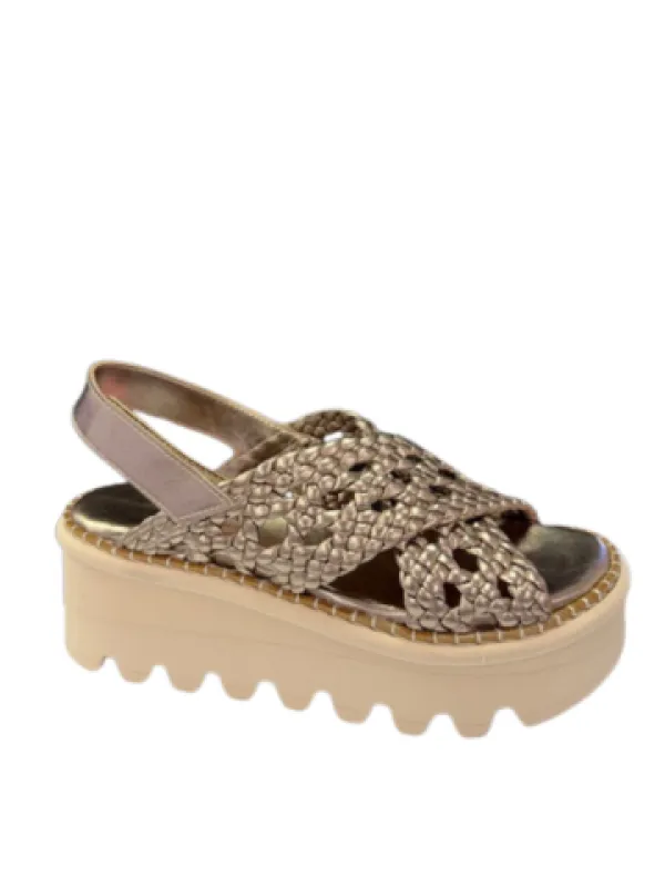 Homers Women's 20630 Alison Trenza5 Cava made by Orleans Shoe Co.