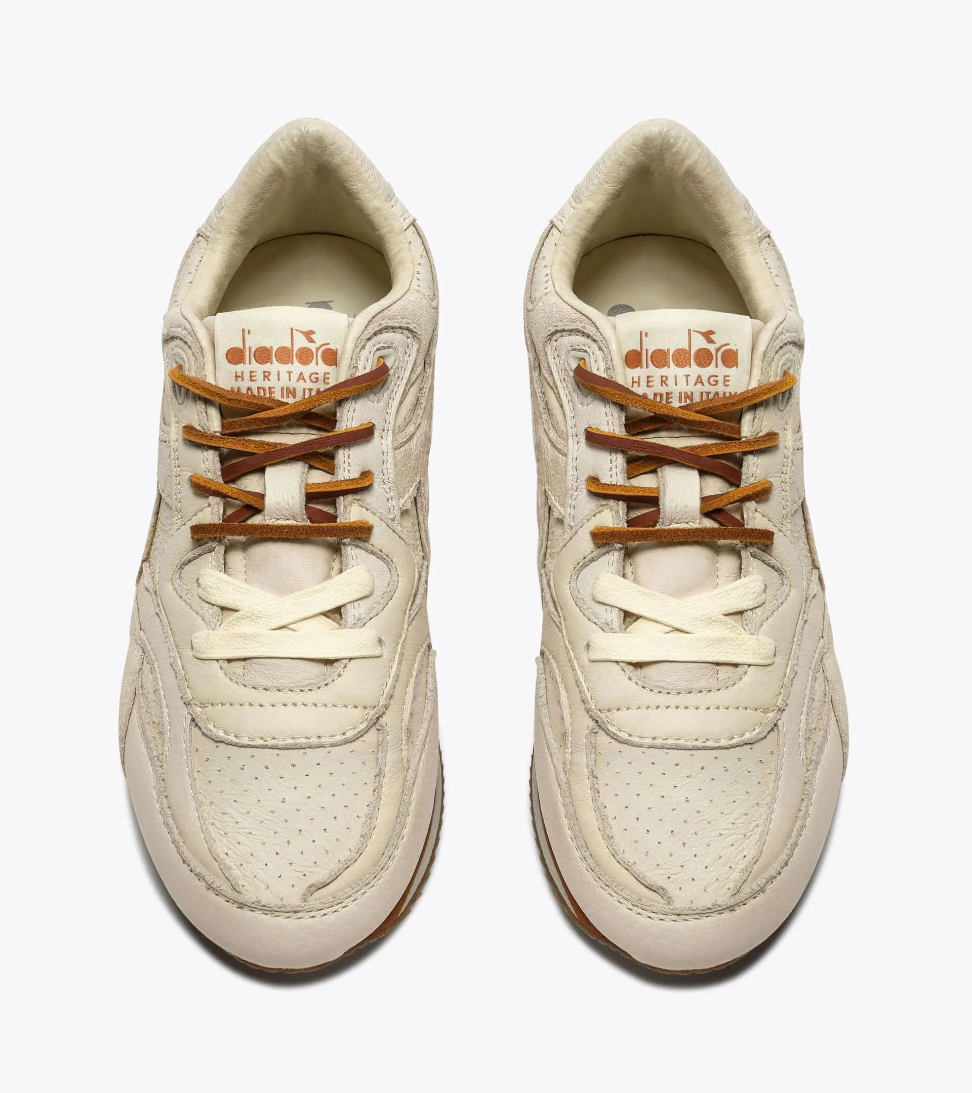 Diadora Heritage Equipe Revenge Dune Used Italia Papyrus White sold by Orleans Shoe Co. product image thumbnail 4