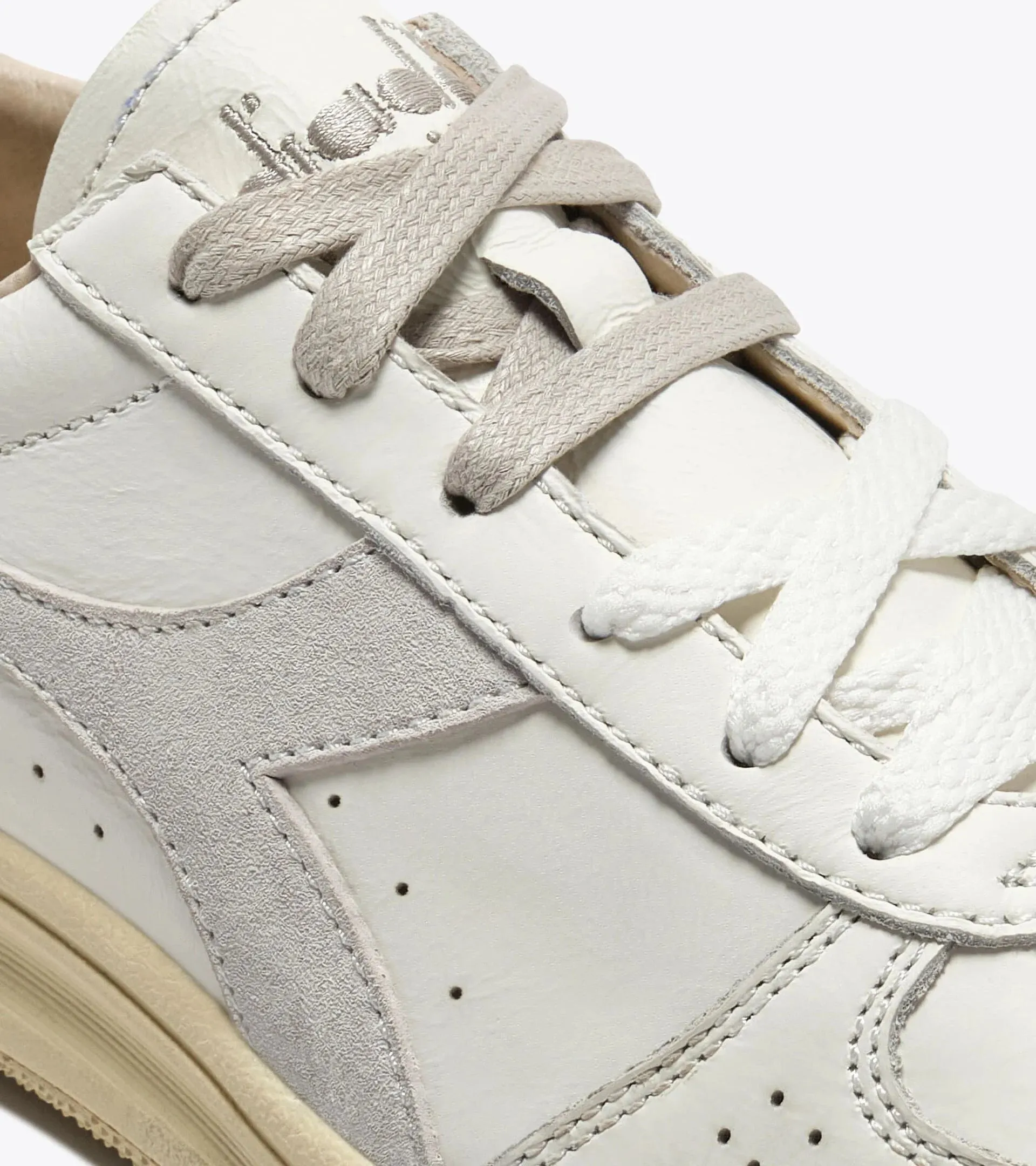 Diadora Heritage Women's B.Elite X-Stitch White Silver sold by Orleans Shoe Co. product image thumbnail 5