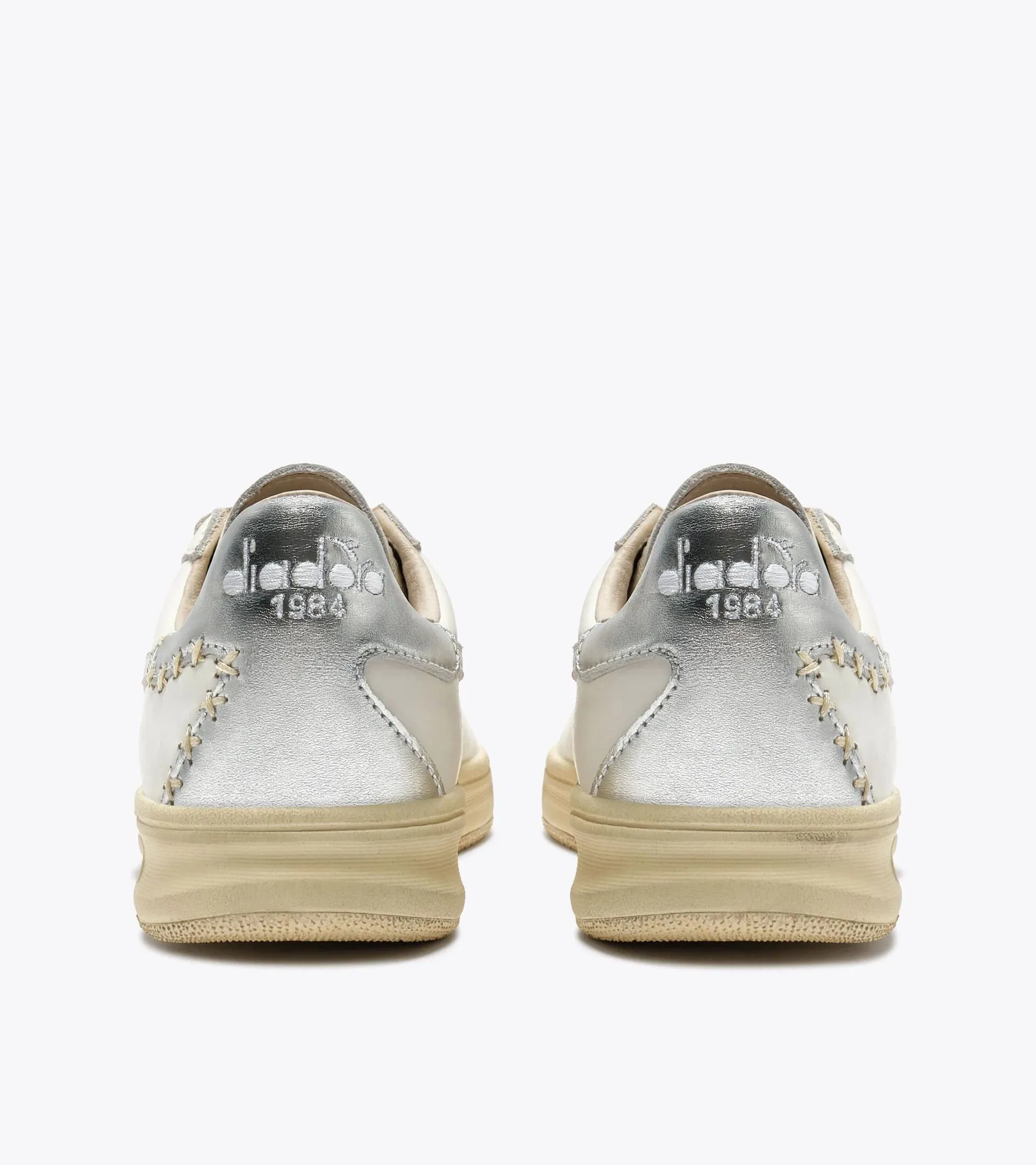 Diadora Heritage Women's B.Elite X-Stitch White Silver sold by Orleans Shoe Co. product image thumbnail 3