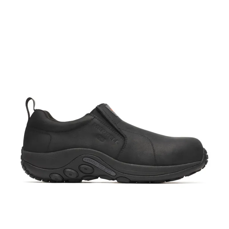 Merrell Men's Jungle Moc Leather Hi-Vis Carbon Fiber Static Dissipative 10 Low Black made by Merrell