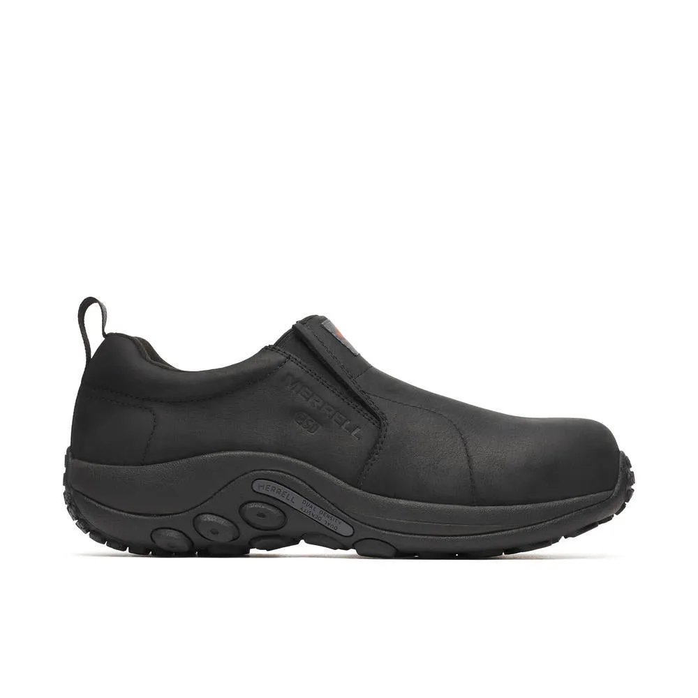 Merrell Men's Jungle Moc Leather Hi-Vis Carbon Fiber Static Dissipative 10 Low Black sold by Orleans Shoe Co.