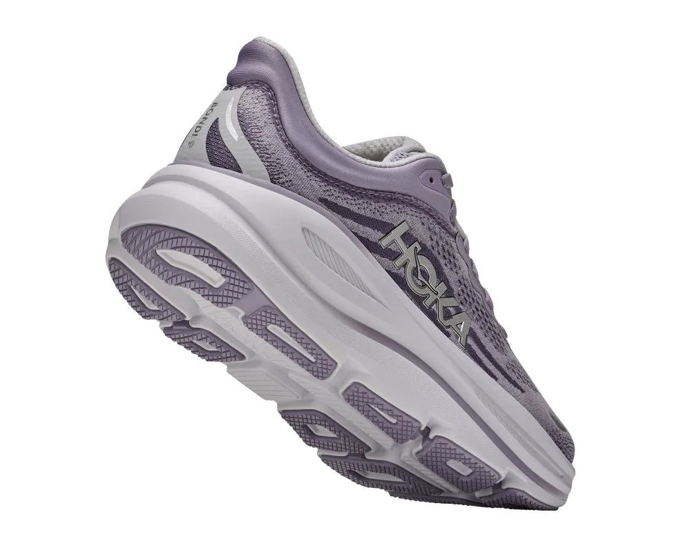Hoka Women's Bondi 9 Mellow Lilac Purple Fog made by Hoka