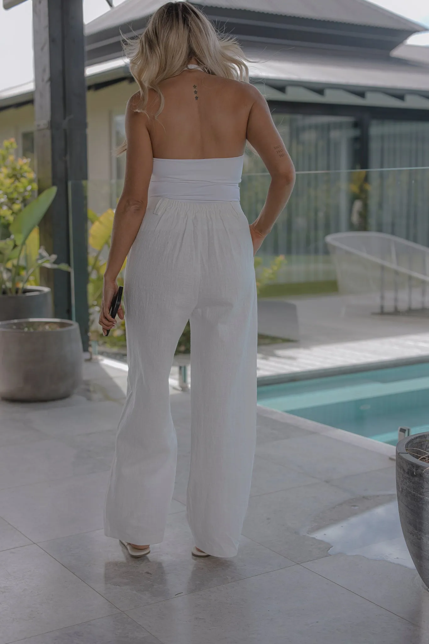 Chilli Textured Pant - Natural sold by RAEF product image thumbnail 5