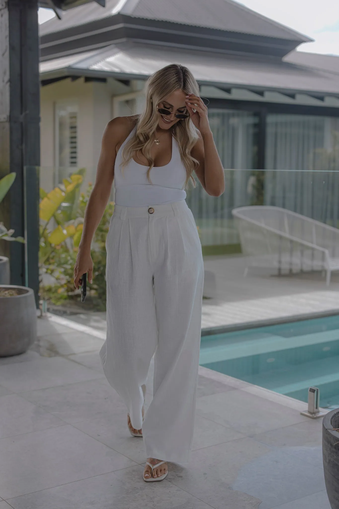 Chilli Textured Pant - Natural sold by RAEF product image thumbnail 3