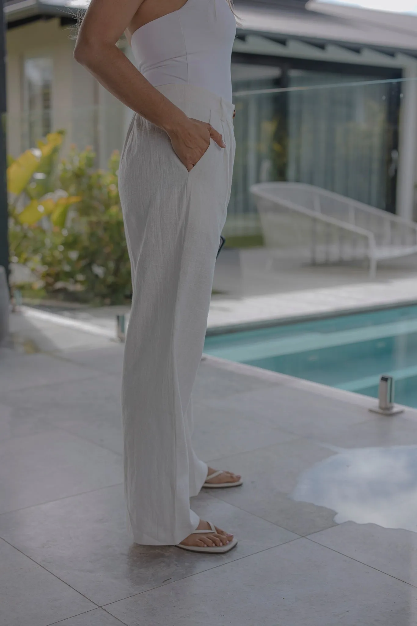 Chilli Textured Pant - Natural sold by RAEF product image thumbnail 2