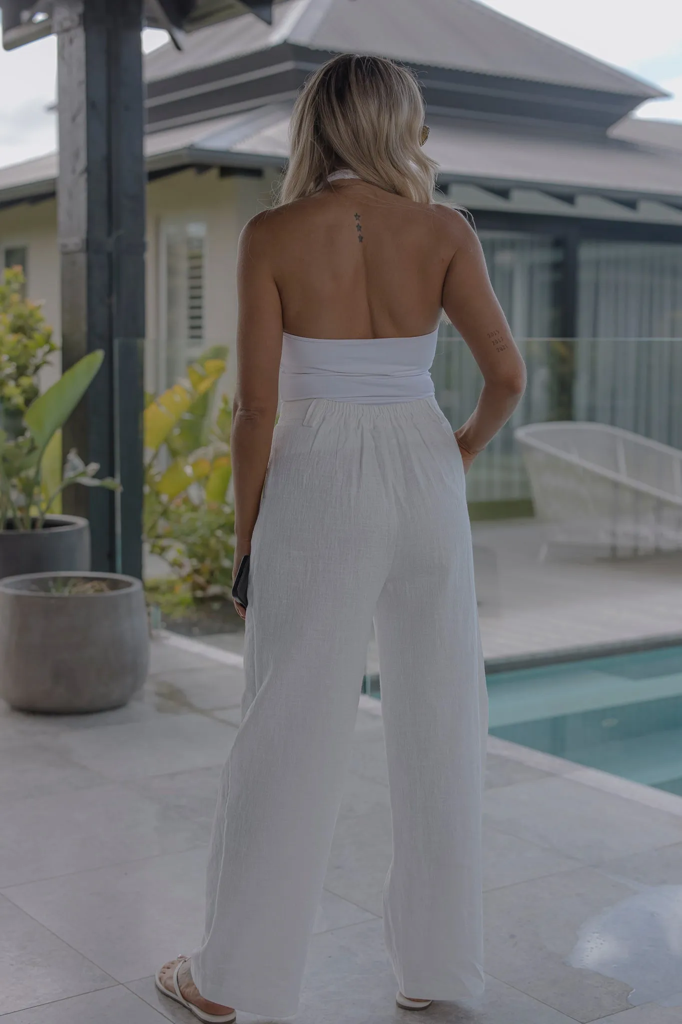 Chilli Textured Pant - Natural sold by RAEF product image thumbnail 4