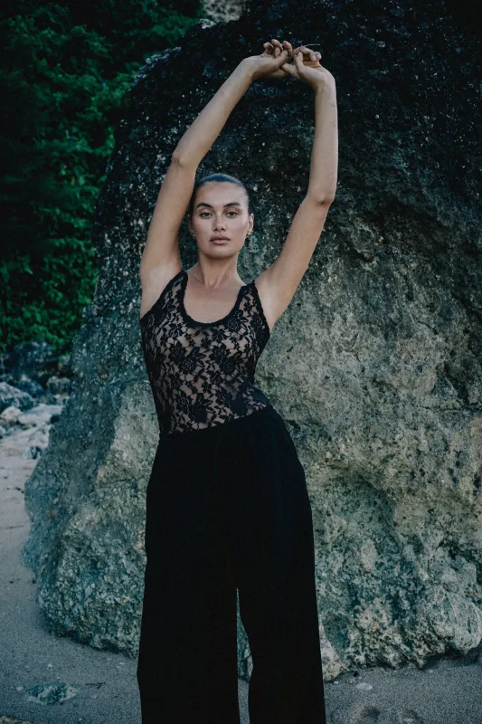 Mariah Lace Bodysuit - Black sold by RAEF