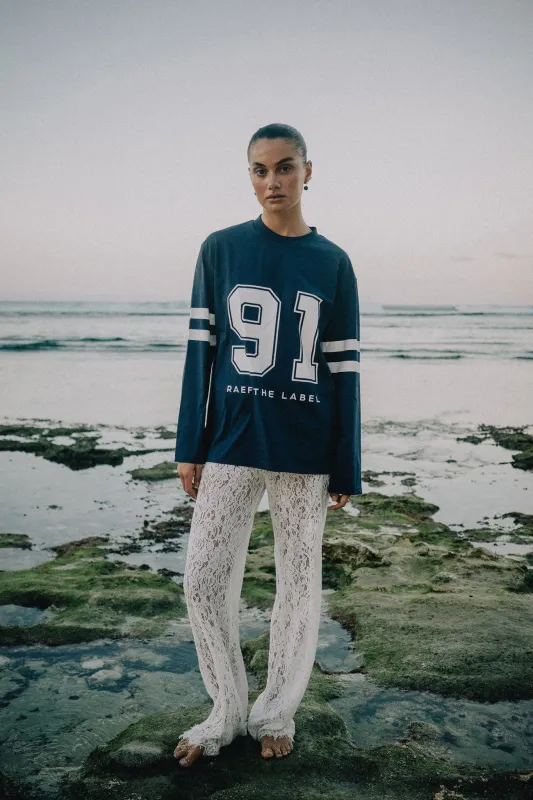 Jersey 91 Longsleeve Top - Navy sold by RAEF