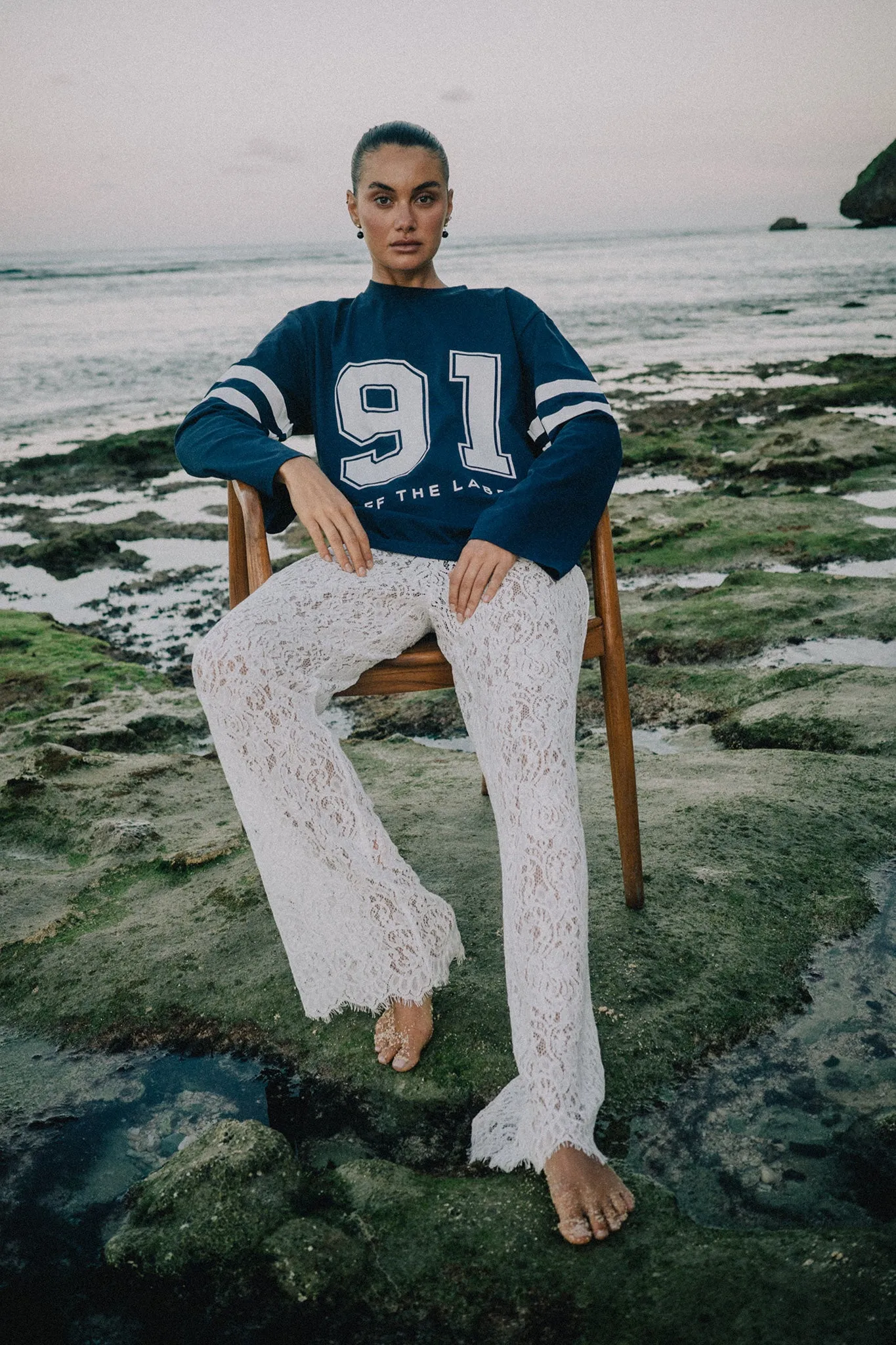 Jersey 91 Longsleeve Top - Navy sold by RAEF product image thumbnail 3