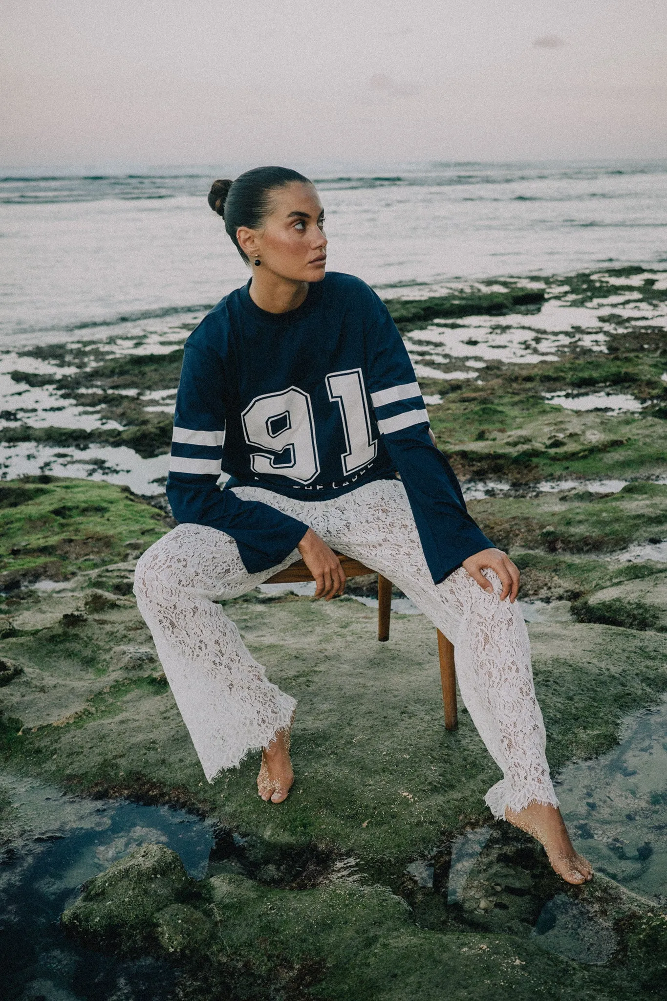 Jersey 91 Longsleeve Top - Navy sold by RAEF product image thumbnail 4