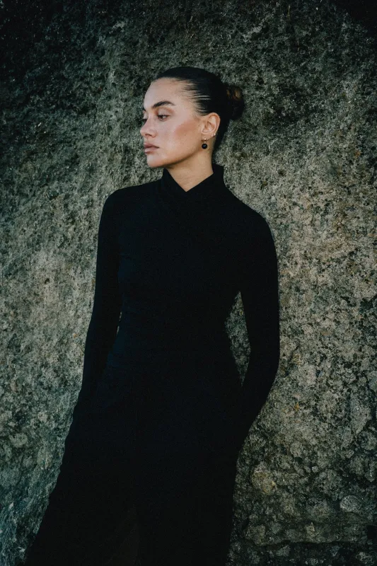 Jewel Longsleeve Top - Black sold by RAEF