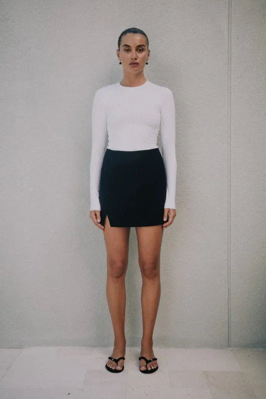 Nia Longsleeve Top - White sold by RAEF