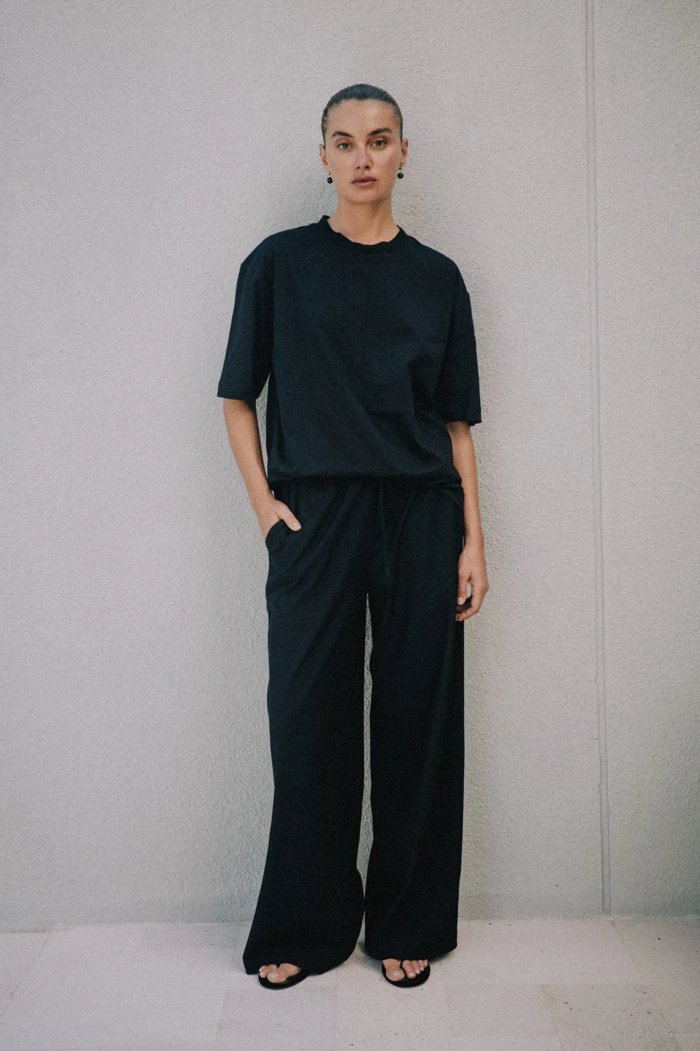 Ella Boyfriend Tee - Black sold by RAEF product image thumbnail 3