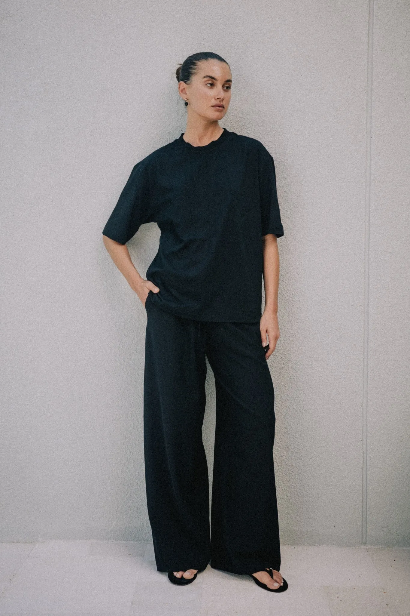 Ella Boyfriend Tee - Black sold by RAEF product image thumbnail 2