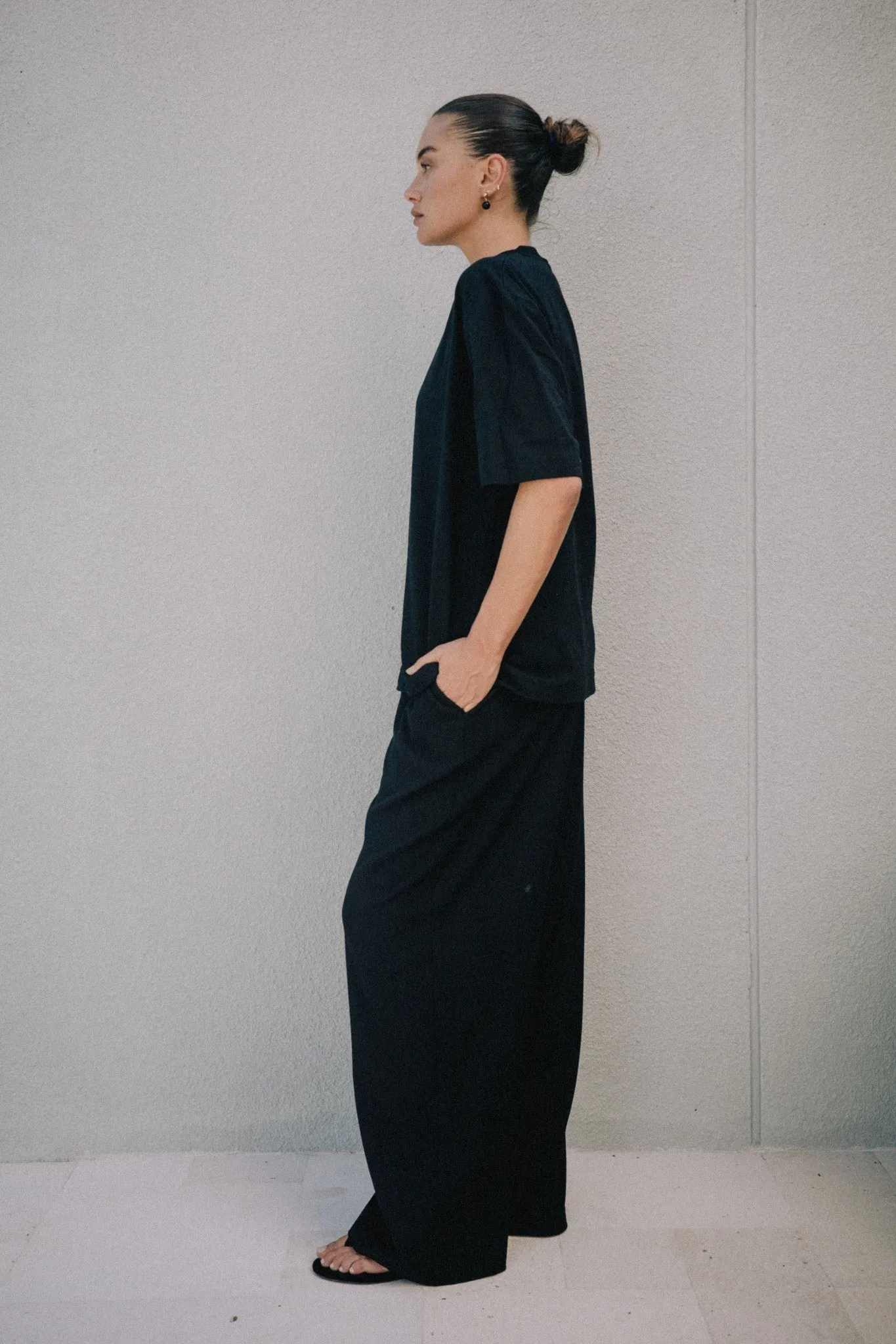 Ella Boyfriend Tee - Black sold by RAEF product image thumbnail 5