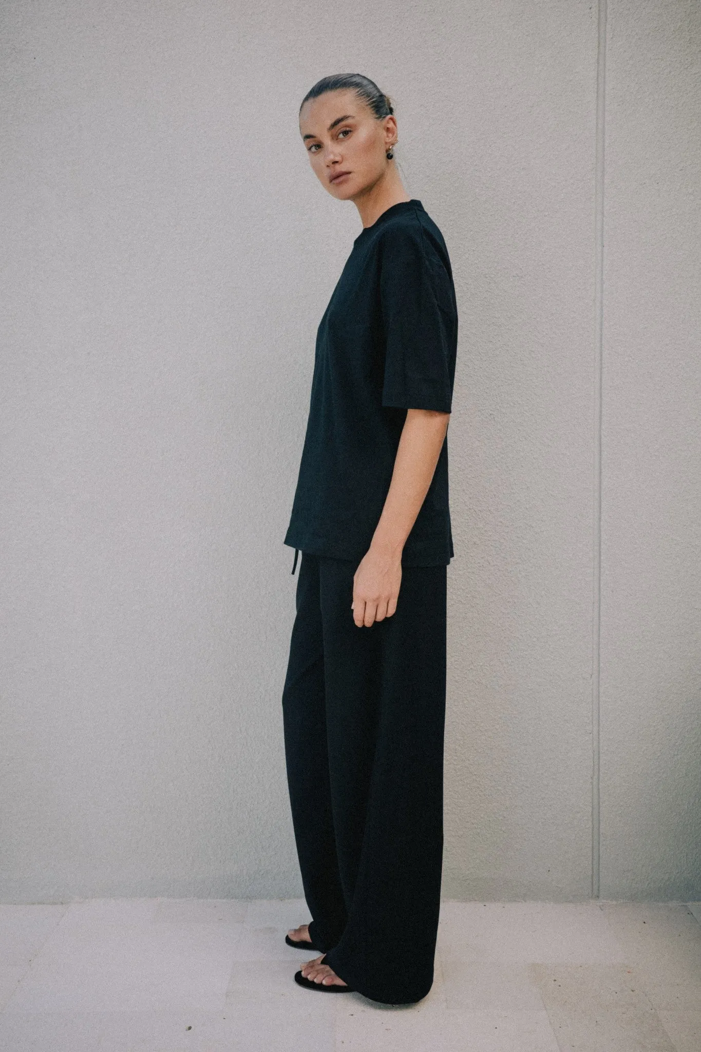 Ella Boyfriend Tee - Black sold by RAEF product image thumbnail 4