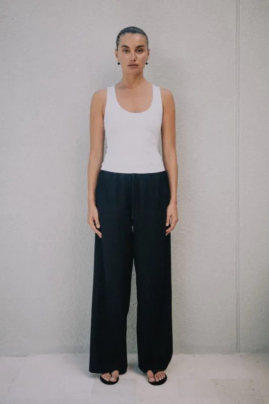 Mia Ribbed Tank - White sold by RAEF