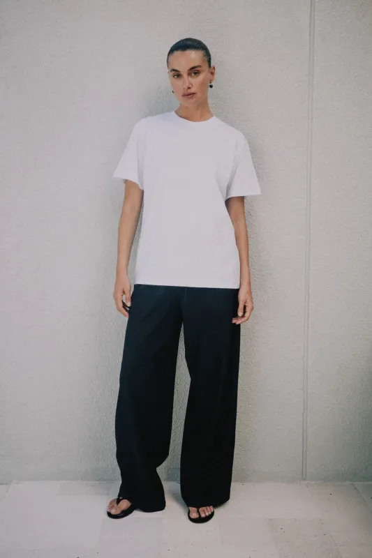 Miley Relaxed Tee - White sold by RAEF