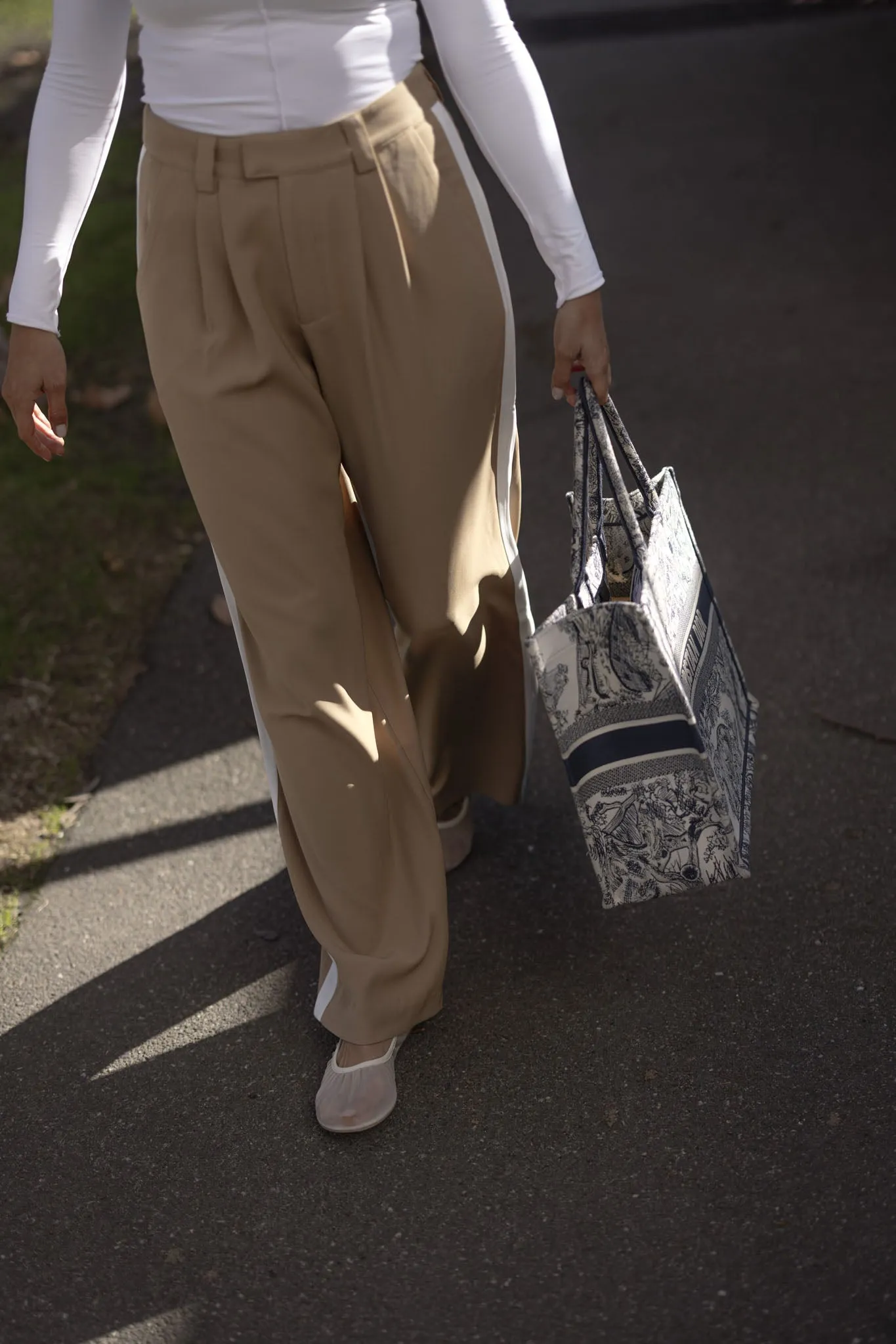 Addison Trouser - Camel/White sold by RAEF product image thumbnail 4