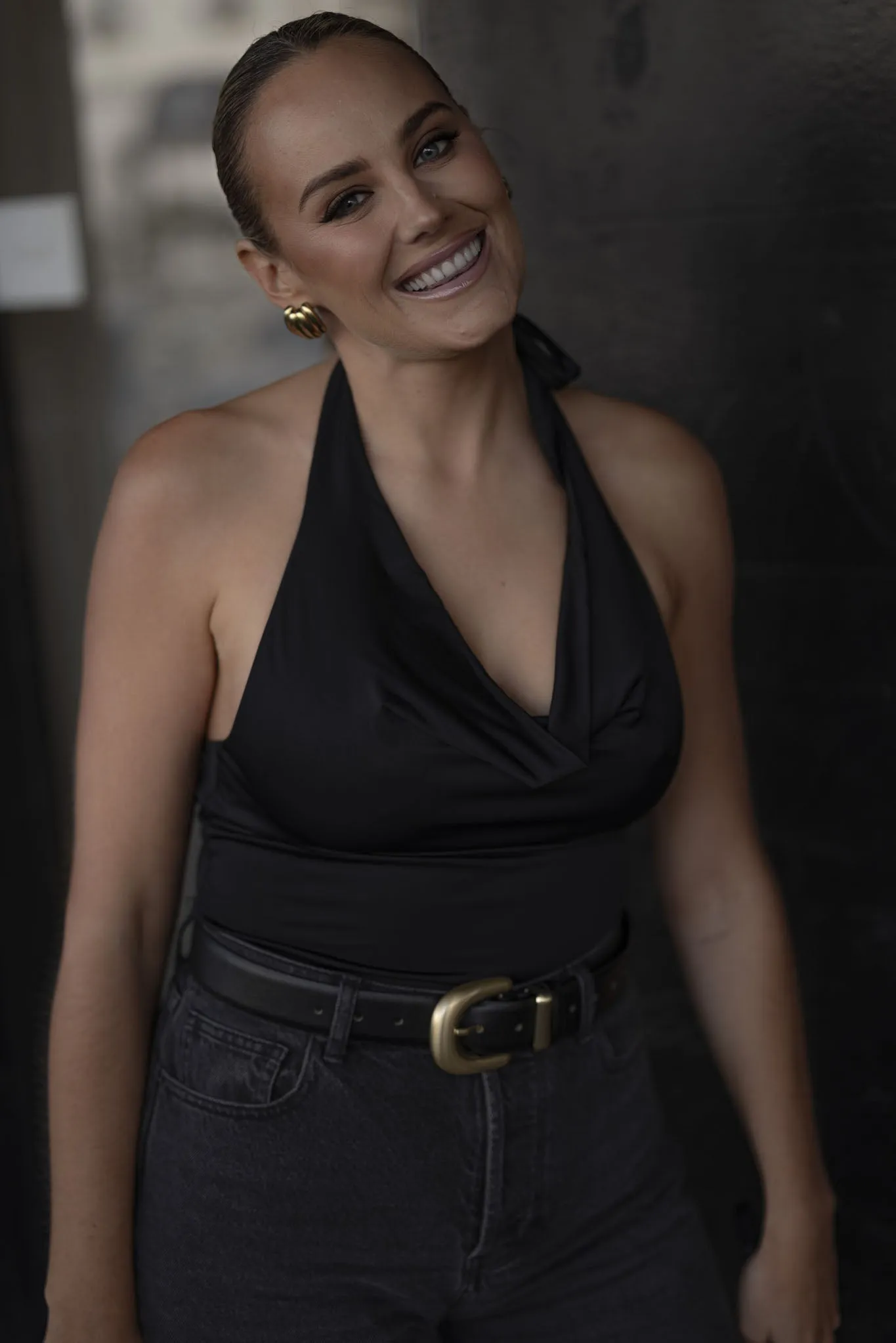 Ariana High Neck Tank - Black sold by RAEF product image thumbnail 5