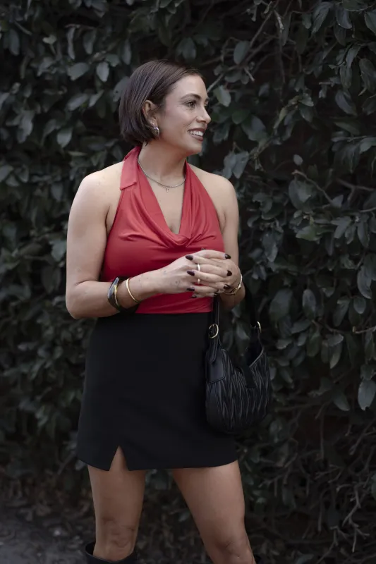 Gia Mini Skirt - Black sold by RAEF