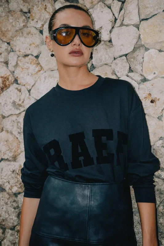 RAEF Jersey LS Top - Black sold by RAEF