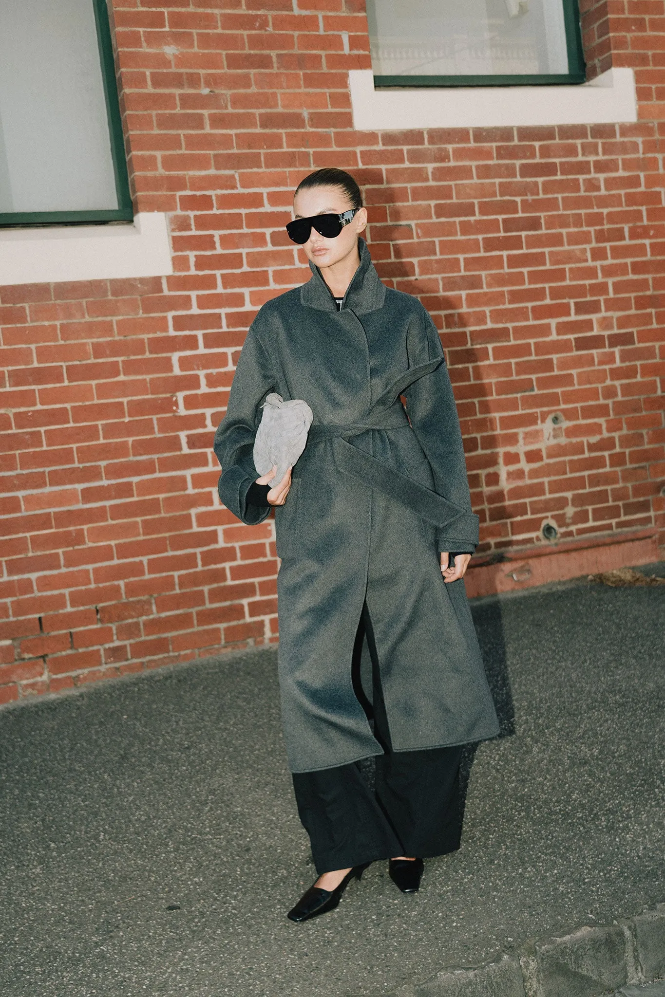 Sylvie Oversized Coat - Charcoal sold by RAEF product image thumbnail 2