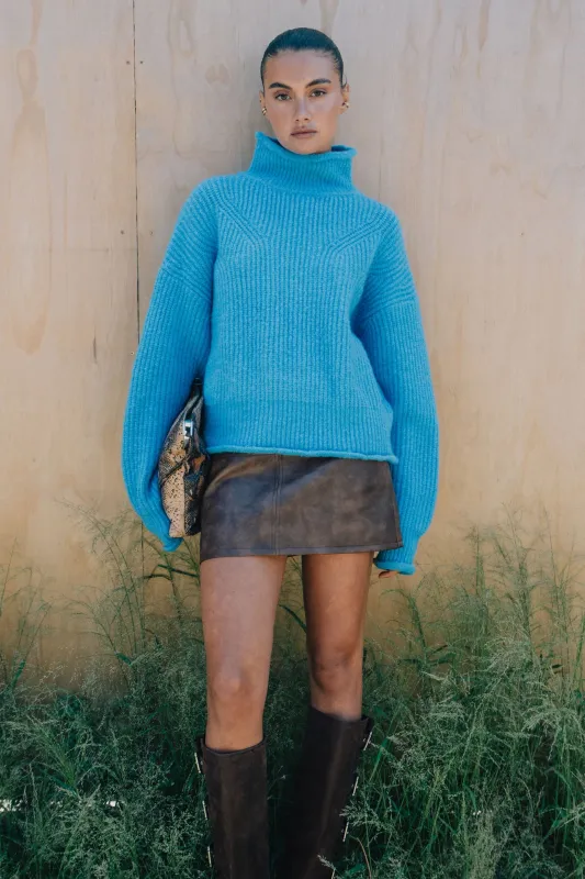 Florence Turtle Neck Knit - Horizon sold by RAEF