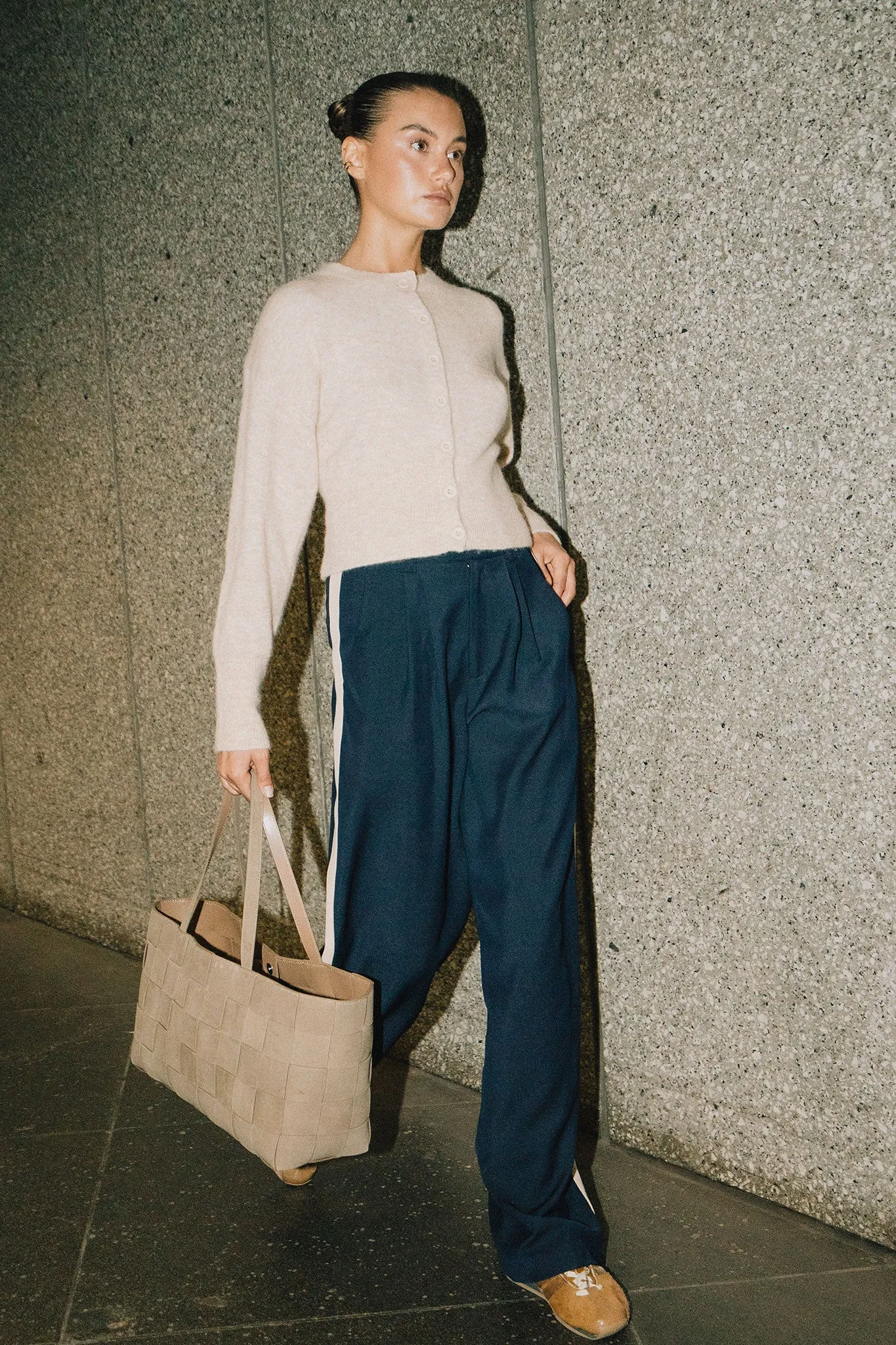 Addison Trouser - Midnight / Camel sold by RAEF product image thumbnail 2